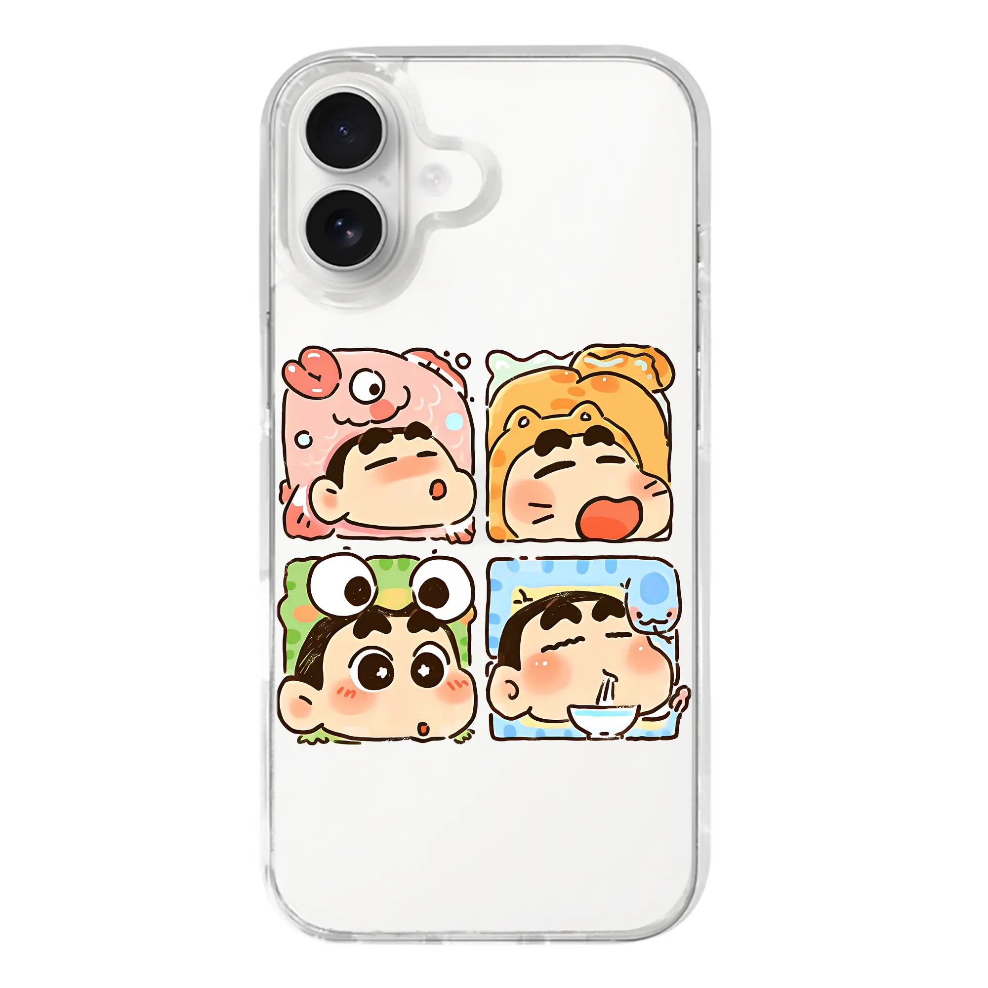 クレヨンしんちゃん グッズ 野原 しんのすけ - iPhone 17シリーズ 透明スマホケース – 薄型・耐衝撃・精密フィット保護カバー